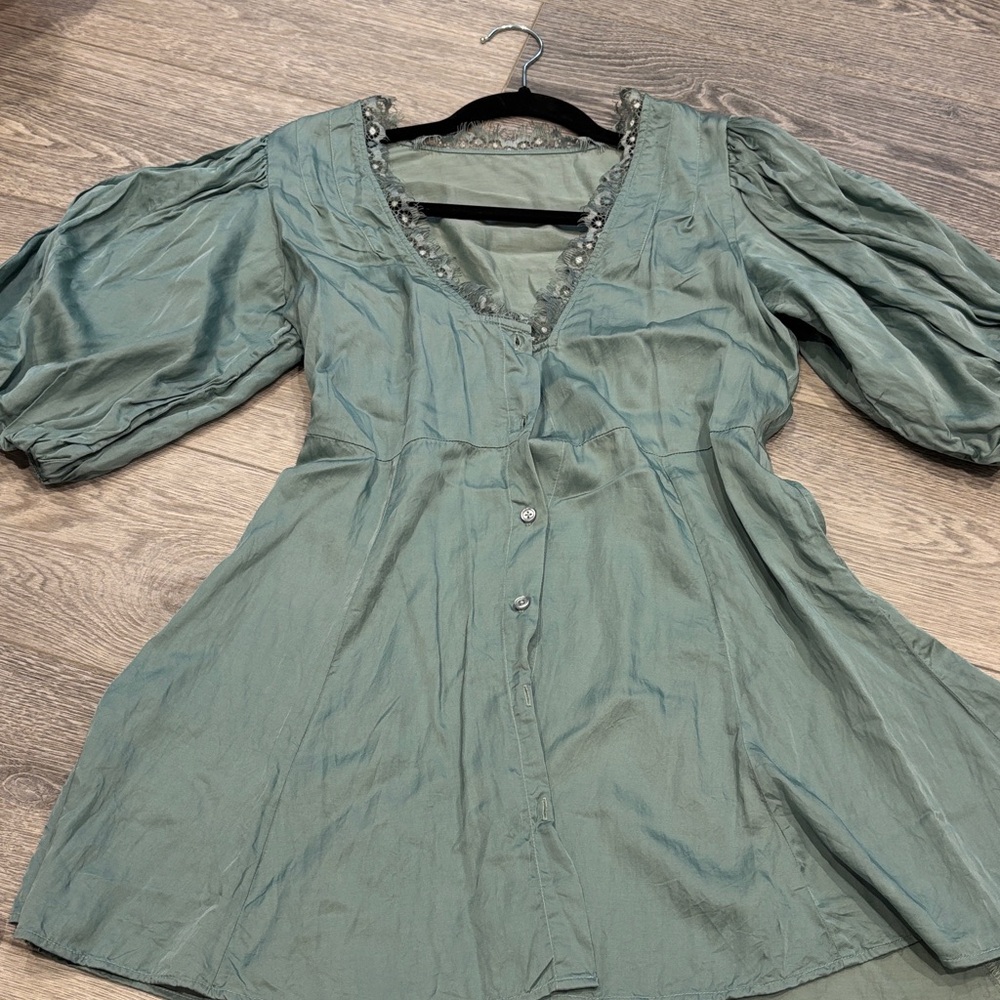 Jen’s pirate booty -Elegant Green Women's Dress